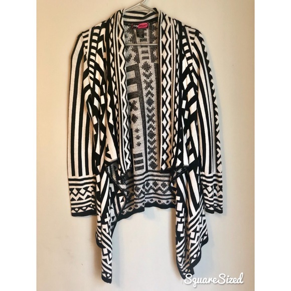 Say What Aztec Black & White Cardigan XL - Picture 4 of 7